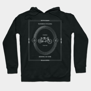 Tandem Cycling Riding as One Hoodie